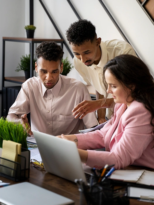Elite Software Solutionss team working on digital transformation projects